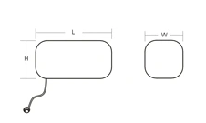 Silicone Rectangle Tissue Expander for Implantable Expander 2