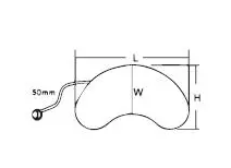 K500 Infected Balloon Tissue Expander Cylinder 500ml 69mm 3